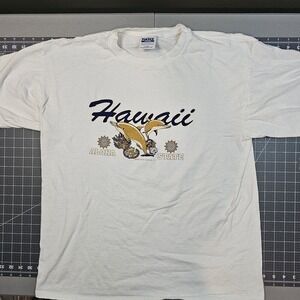 Vintage Hawaii Tultex Tshirt XL 90s Tourist Vacation Destination Beach Dolphin